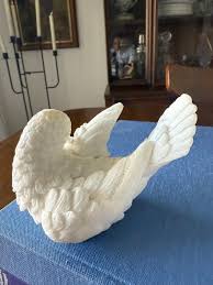 Vintage A. Santini White Alabaster Dove Figurines – Set of 2 ...