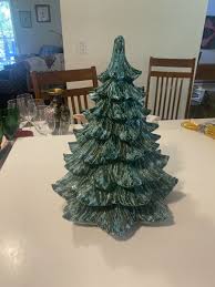 VTG 16” Ceramic Green Christmas Tree No Base No Lights Rare ...