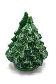 Vintage Ceramic Christmas Tree Napkin Holder Everygreen ...