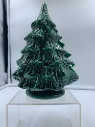 Vintage Green Ceramic Christmas Tree Napkin Holder | eBay