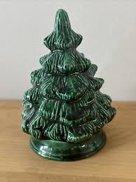 Vintage Green Ceramic Christmas Tree - 5” Tall - No Lights ...