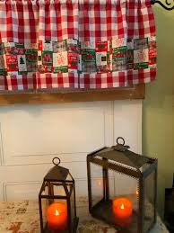 Christmas Red Trucks Valance,christmas Decor Valance - Etsy