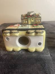 HAND PAINTED CHRISTMAS VILLAGE PORCELAIN LIGHTED TRAIN | eBay