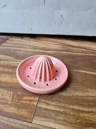 Vintage Reamer Juicer Pink Ceramic Pottery Citrus Reamer ...
