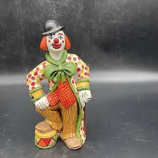 VTG 1985 hand painted ceramic clown figurine | eBay
