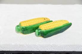 Mid century, corn on the cob shaped salt and pepper shaker ...