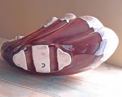 Cornucopia Horn of Plenty Vase Drip Ware Pottery Vintage - Etsy