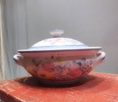 Antique Lars Syberg Denmark Danish Pottery Casserole Soup Tureen Serving Dish Floral Flowers Handmade Handpainted 1940s Serving Dish - Etsy Australia