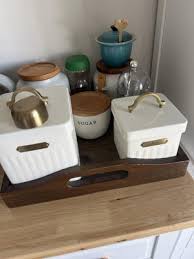 Metal Coffee Tin with Scooper Cream/Brass - Hearth & Hand™ with Magnolia : Target