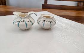 Holt Howard- Cream Crock- Lil' Sugar- Jar- Condiment- 1950s- Kitsch - Kitchen- Retro- MCM- Mid Century- Atomic- Space Age- Vintage- Set-rare - Etsy Canada