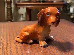 VINTAGE Lefton Dog Puppy Dachshund KOREA LABEL EXCELLENT | eBay