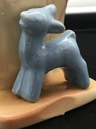 Vintage, Ummarked, Ceramic, Deer by a Tree Planter - Etsy