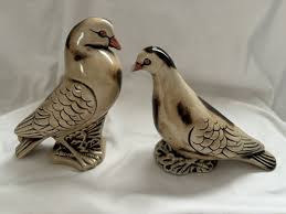 Set Of Two Vintage Porcelain Pigeons Doves Birds Figurines Made In Brazil | eBay