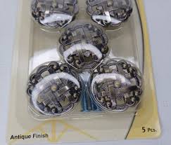 Symmetry Weave Knobs Antique Silver Metal Cabinet Knob ...