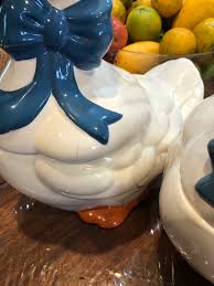 Set of 2 vintage Duck cookie jar