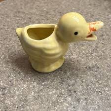 Accents | Antique Yellow Duck Planter | Poshmark
