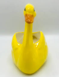 Vintage Yellow Swan Planter/vessel - Etsy Canada