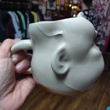 Geometric Triangle Ceramic Beeb Head MUG – SouthStreetArtMart