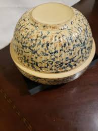 Antique Red Wing Stoneware Yellowware Spongeware Mixing Bowl #9 | eBay