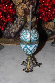 EARLY FRENCH PALAIS ROYAL OPALINE GLASS BRONZE MOUNTED HP EGG CARAFE SHAPE BOX | eBay