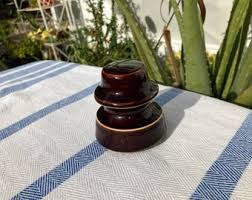 Antique Porcelain Insulator Vintage Root Beer Brown Antique ...