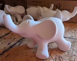 Ceramic Elephant Bank Ready to Paint - Etsy