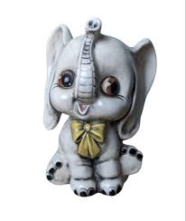 Vintage Ceramic Porcelain Mini Elephant | eBay