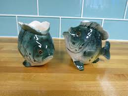 Adorable Vintage Hand Painted Ceramic Sun Fish Creamer and ...