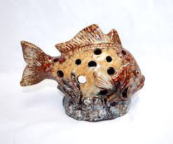 Ceramic Fish Tea Light Votive Candle Holders Nautical Decor Lot of 2 New T1424 | eBay