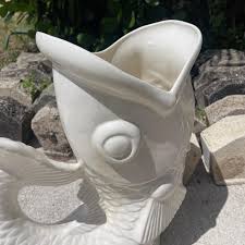 Hollywood Regency Mythical Dolphin Form Umbrella Stand, Koi Fish Vase Stand For Sale at 1stDibs