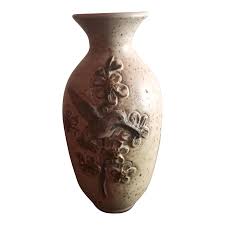 1980s Artist Signed Art Studio Hummingbird Speckle Glazed Vase | Chairish