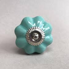 Marigold Knob - Teal - Drawer Knob, Dresser Knob, Cabinet ...