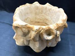 Sold at Auction: HAYES PARKER 7 FACES TITANIA Cast Stone Planter