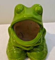 Ceramic Frog Sponge Scrub Holder Kitchen Sink Big Mouth Frog ...