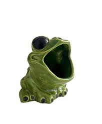 Vintage Ceramic Green Frog Kitchen Helper - Etsy