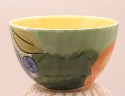 Vintage Boho Style Pair of Bright Colored Bob Mackie Ceramic ...