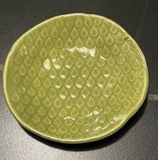 Handmade Small Ceramic Plate Trinket Dish Teardrop Pattern ...