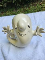 Ceramic ghost family toothy ghosts vintage Halloween | eBay UK