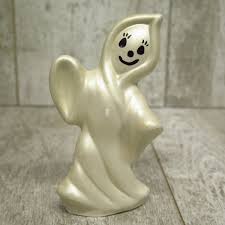 4 5/8" tall White Ceramic Halloween Ghost 1970's Vintage | eBay