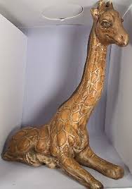 Large 16” Vintage Ceramic Sitting Giraffe collectable ...
