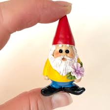 Miniature Gnome Figurine Fairy Garden Dollhouse (yellow ...