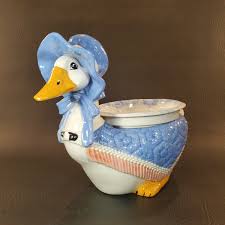 Rare Vintage Sittre Ceramic 1986 2 Piece Sunbonnet Goose ...