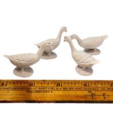 GOOSE Miniature Figurine, Mini Farm Animal Figure, Letter G ...
