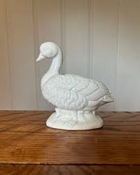 Caffco Porcelain Duck Planter - Etsy