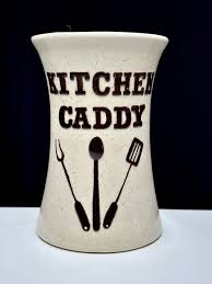 Adorable Vintage Handmade Ceramic 'kitchen Caddy' Utensil Holder/vintage Utensil Holder/vintage Kitchen Caddy - Etsy Israel