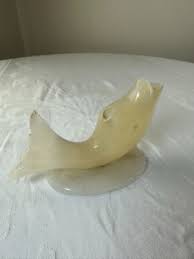 VTG Art Deco Nautical Marble Fish Incense Burner Home Decor ...