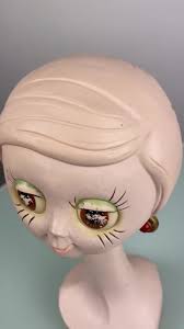 Rare Vintage Twiggy Head - Mannequin Model - Retro Hat Display - 60's - Etsy