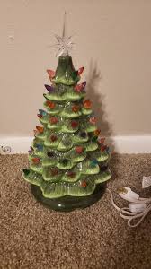 Light up ceramic Christmas tree 15 inch (see description)