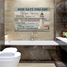 Amazon.com: Rustic Lighthouse Wall Art Christian God Says ...