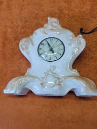 T•Vintage Antique Lanshire Swirl Mantle Clock & Holland Mould Ceramic Clock Body | eBay